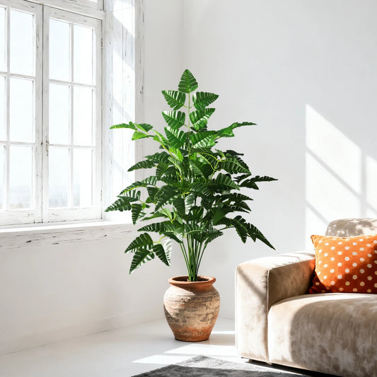65-145cm Large Artificial Persian Leaves Palm Tree Tropical Decor