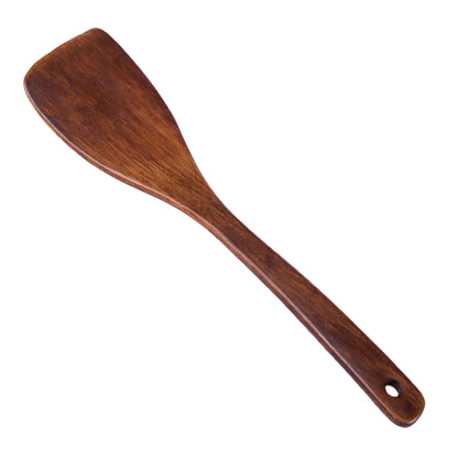 Long Handle Wooden Spatula Turner - Kitchen Cooking Utensil Tool