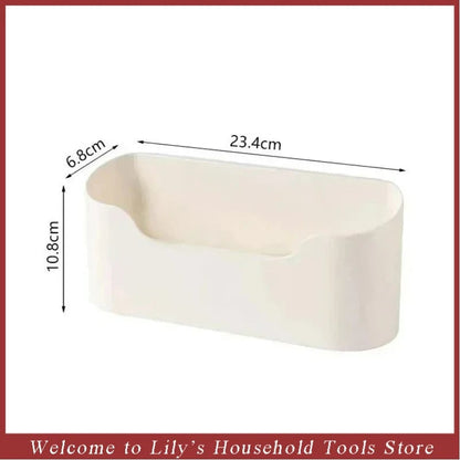 Wall-Mounted Adhesive Storage Rack Multifunctional Cabinet Organizer