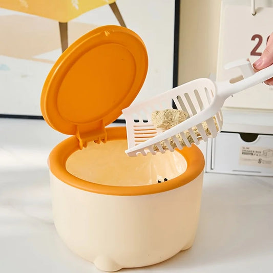Mini Desktop Trash Bin - Portable Small Waste Can for Car & Office