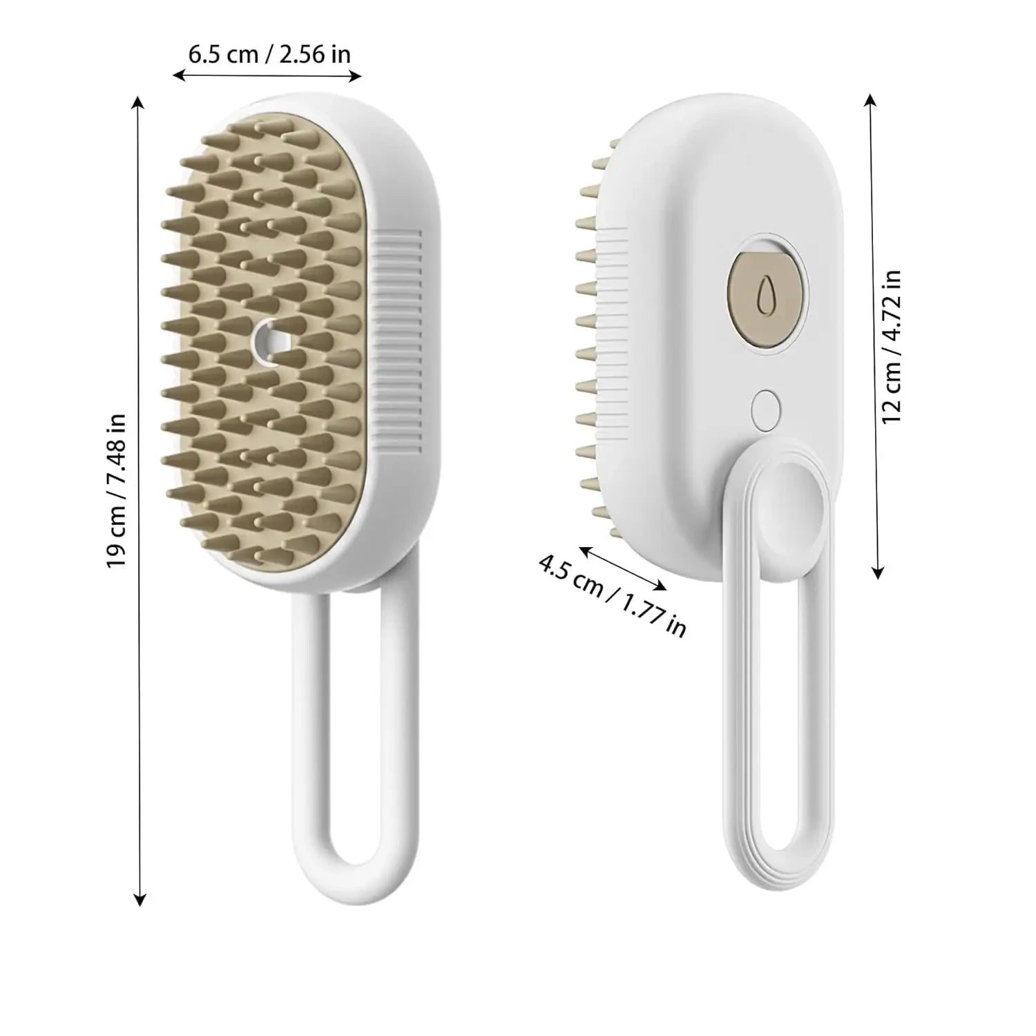 Electric Pet Grooming Brush Steam Spray - Dog Cat Hair Removal Tool