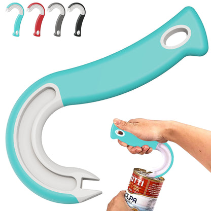 Easy-Grip Hook Can Opener - Durable Plastic Home & Restaurant Tool