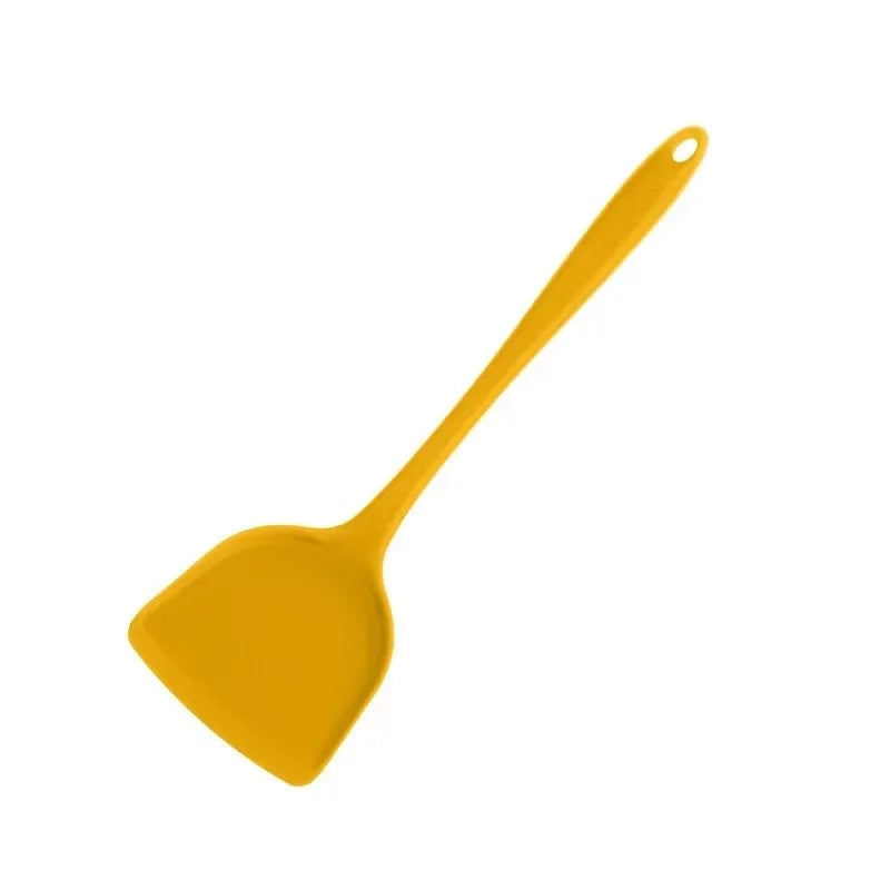 Yellow Silicone Kitchen Utensils Set - Heat Resistant Non-Stick