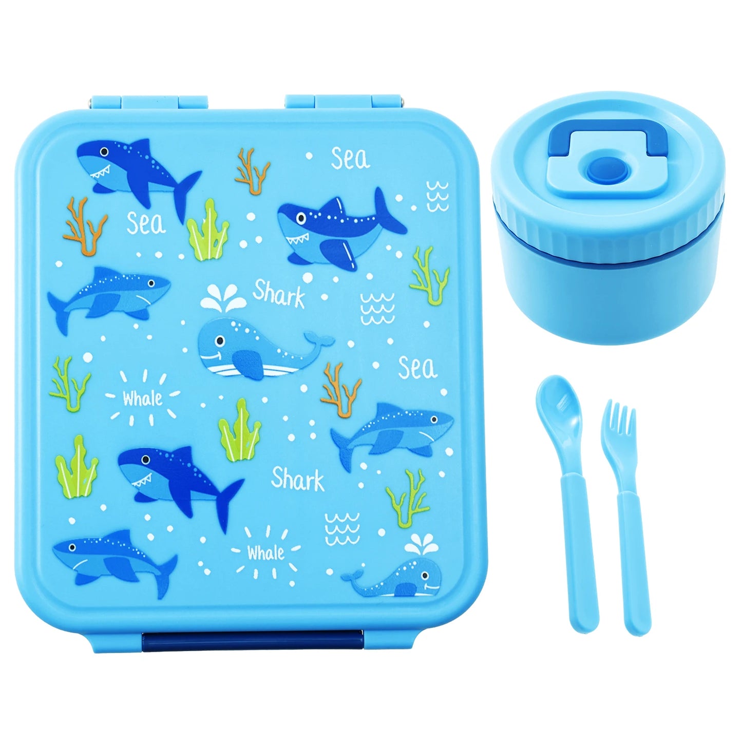 1700ml Sealed Lunch Box Set with Utensils & Soup Bowl Portable