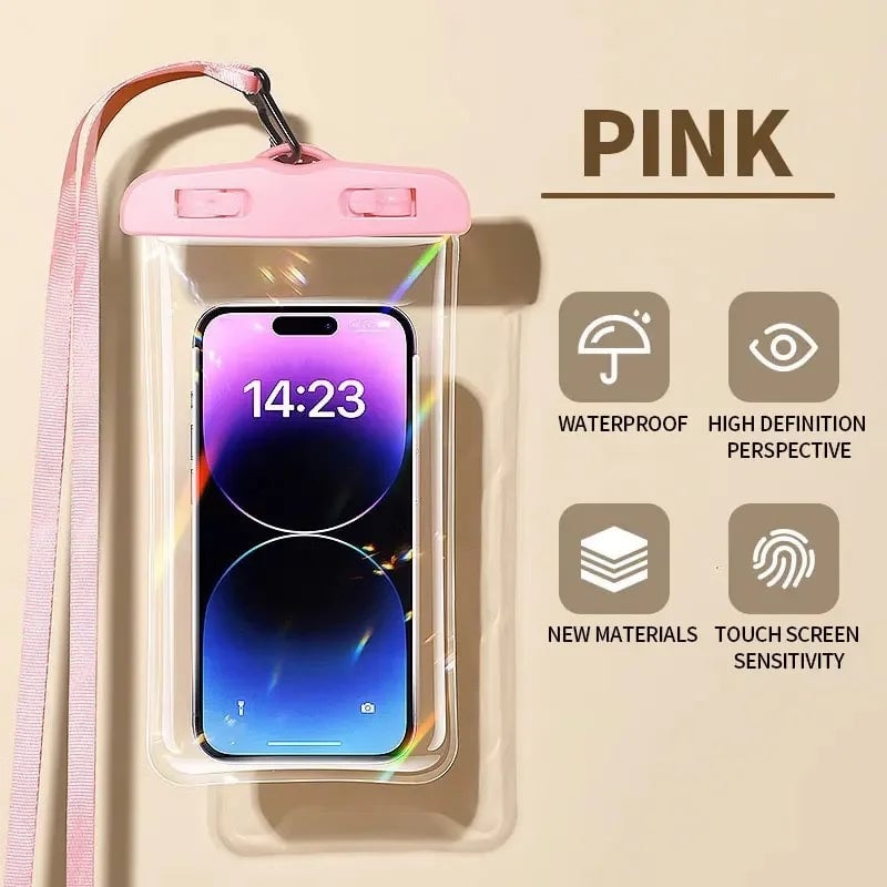 Waterproof Phone Pouch IPX8 Underwater Dry Bag Case Water Sports