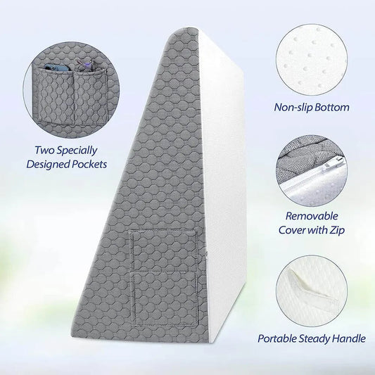 Wedge Pillow Air Layer Foam Triangle Elevated Sleep Acid Reflux