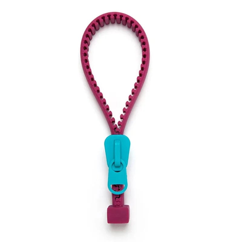 Zipper-Style Silicone Can Opener - Non-Slip Jar & Lid Opener Tool