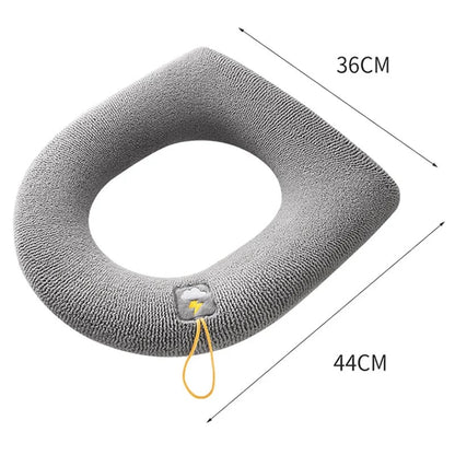 Soft Warm Pumpkin Pattern Toilet Seat Cover Cushion Universal Fit