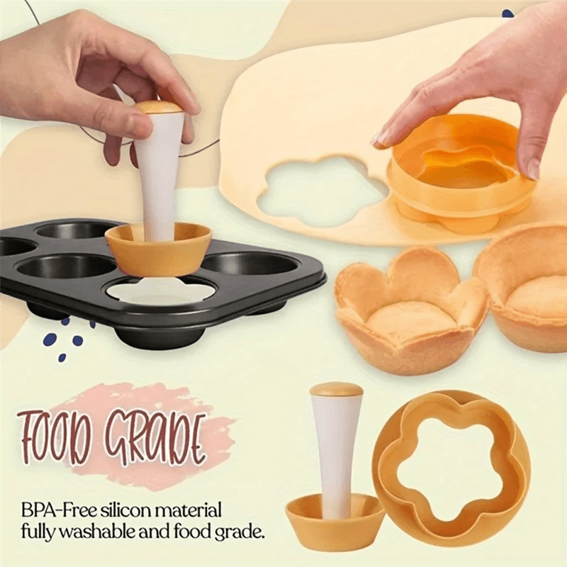 A36T Cake Mold Set - DIY Embossing Biscuit Molds Kitchen Baking
