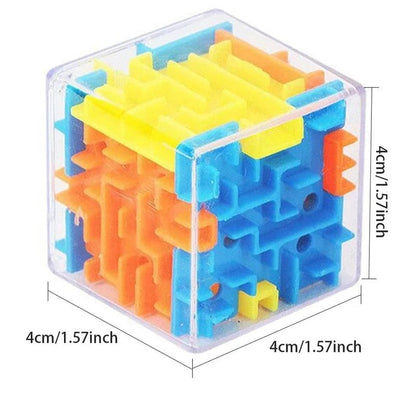 3D Maze Magic Cube Transparent 6-Sided Speed Puzzle Ball Stress Relief