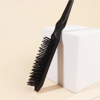 Hair Teasing Brush Rat Tail Comb Back Combing Styling Tool Real Hair