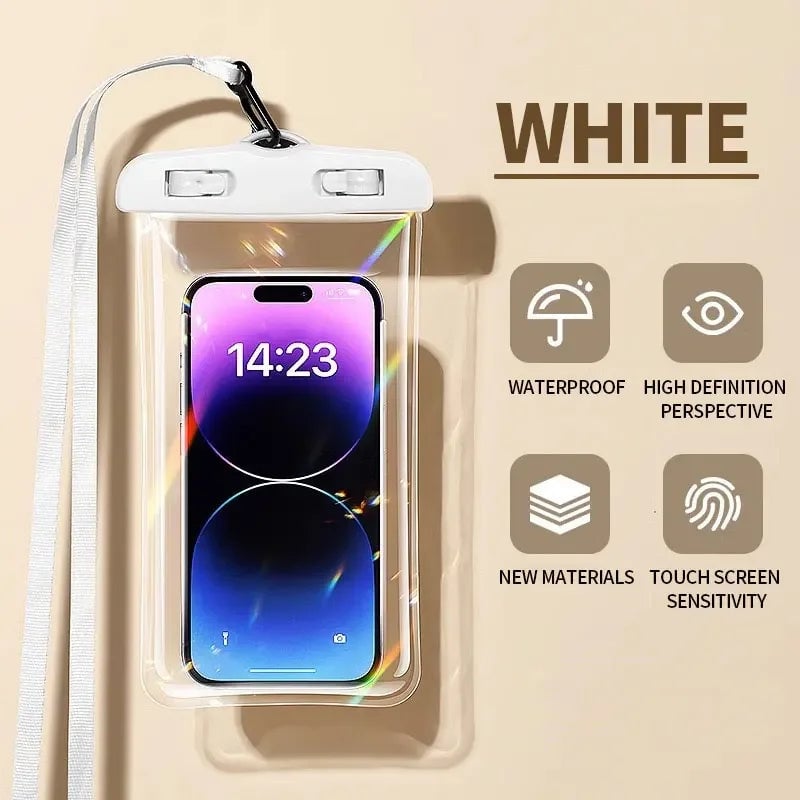 Waterproof Phone Pouch IPX8 Underwater Dry Bag Case Water Sports