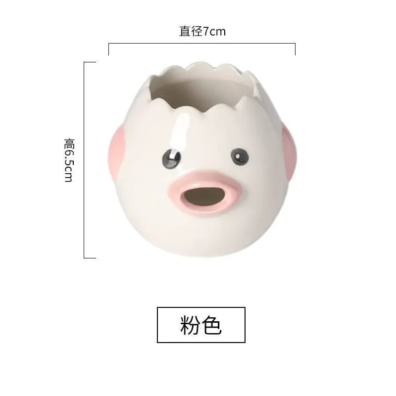 Ceramic Chicken Egg White Separator - Kitchen Baking Tool Yolk Filter