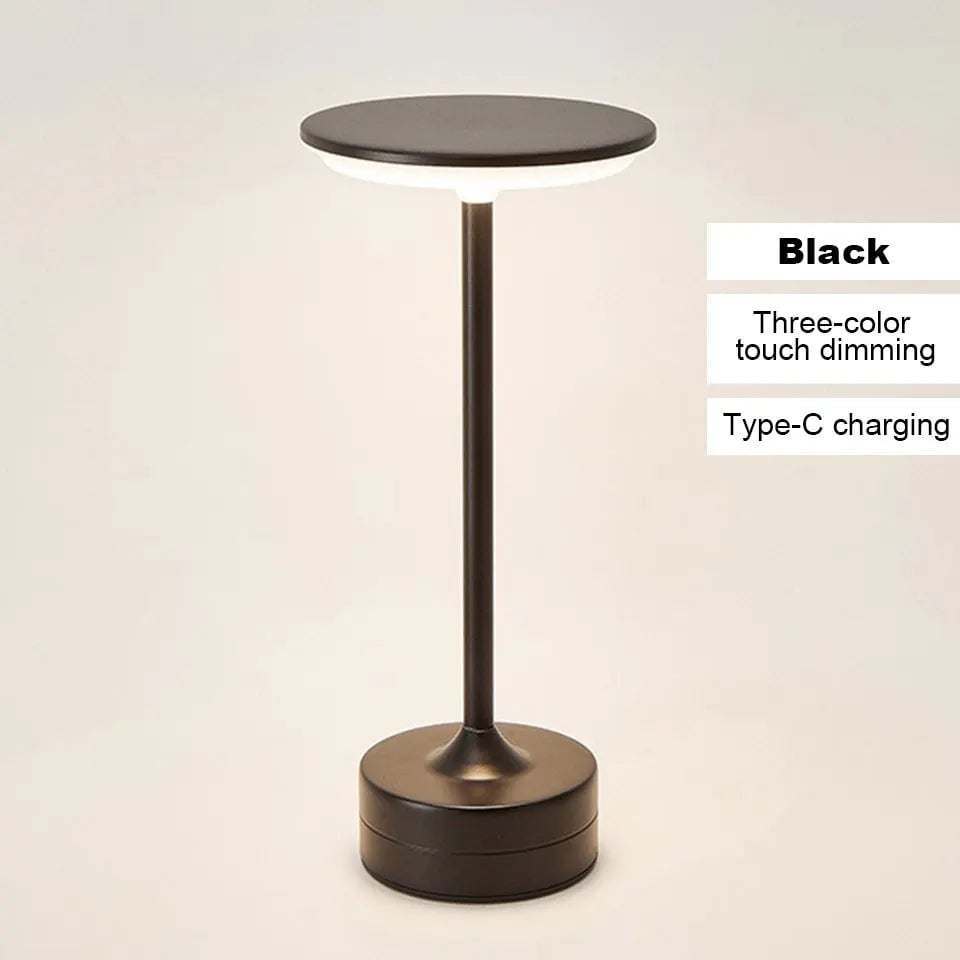 LED Touch Sensor Table Lamp USB Rechargeable Wireless Reading Light
