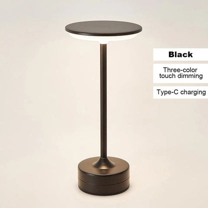 LED Touch Sensor Table Lamp USB Rechargeable Wireless Reading Light