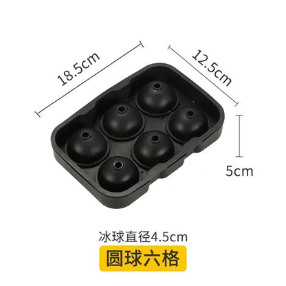 Food Grade Silicone Ice Cube Mold - Round Square Ball Ice Tray