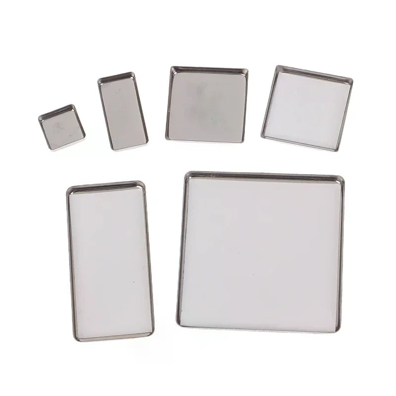 Magnetic Aluminum Watercolor Travel Palette Box with Pans - Portable