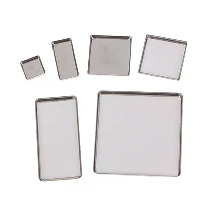 Magnetic Aluminum Watercolor Travel Palette Box with Pans - Portable