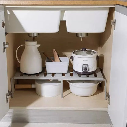 Multi-Purpose Storage Shelf Organizer - Kitchen Wardrobe Cabinet