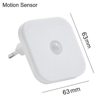 Motion Sensor LED Night Light EU Plug Dimmable Wireless Cabinet