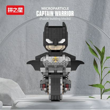 Batman 3D Mini Building Blocks Figure - DC Hero Motorcycle Puzzle Model