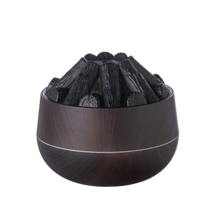 300ml Charcoal Flame Ultrasonic Humidifier Aromatherapy Diffuser