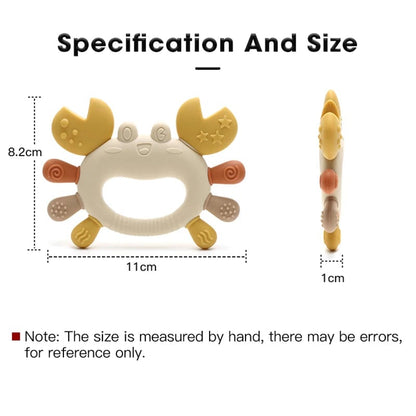 BPA-Free Silicone Crab Teething Toy - Easy Grip Design Newborn