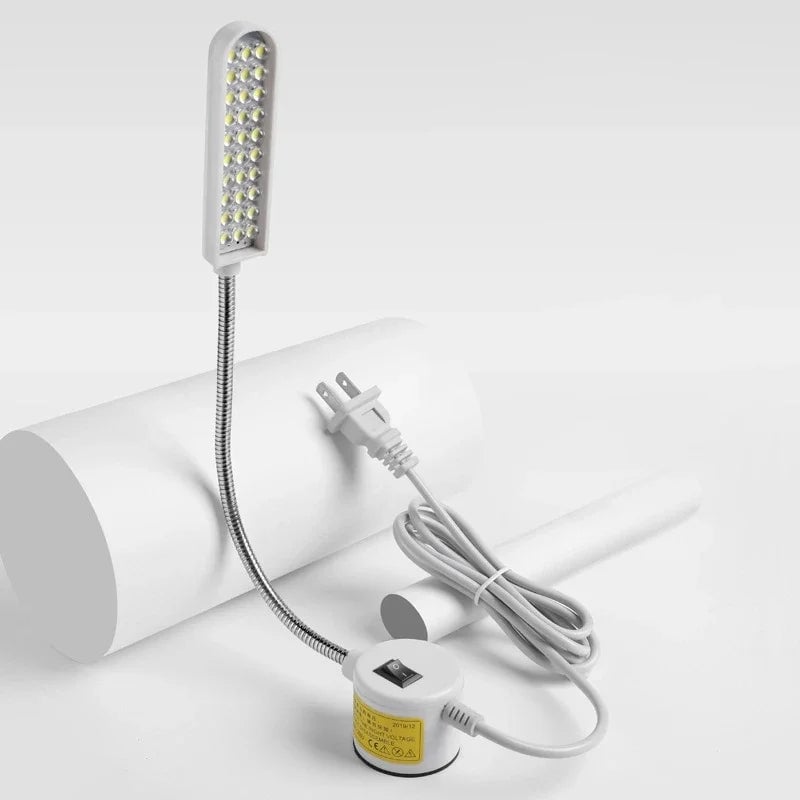 LED Sewing Machine Lamp 360° Flexible Gooseneck Magnetic Base Work Light
