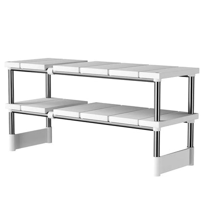 Adjustable Multi-Layer Under Sink Storage Rack - Expandable Cabinet