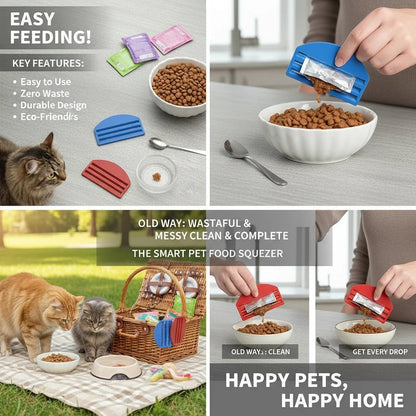 Cat Food Bag Sealer Clip - Reusable Fresh-Keeping Clamp Pet Dry Food