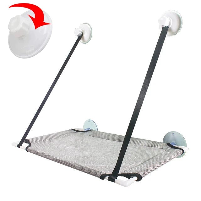 Cat Window Hammock Bed - Double-Decker Suction Cup Wall Mount
