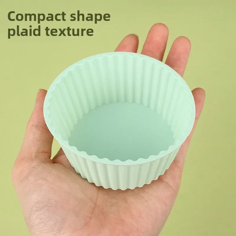Silicone Air Fryer Cake Mold - Reusable Oven Baking Bowl Pudding