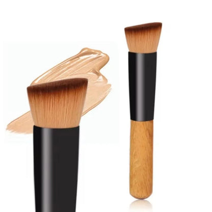 Dense Kabuki Foundation Brush - Professional Powder & Blush Tool