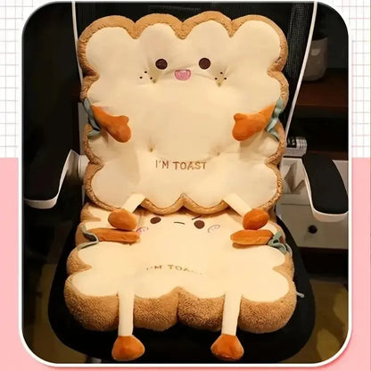 Memory Foam Bread Toast Cushion - Simulation Pillow Sofa Chair Pad