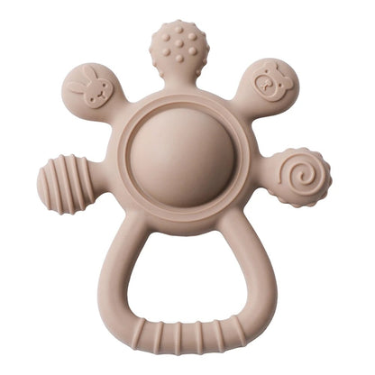 Food Grade Silicone Baby Teether BPA Free Sensory Rattle Toy