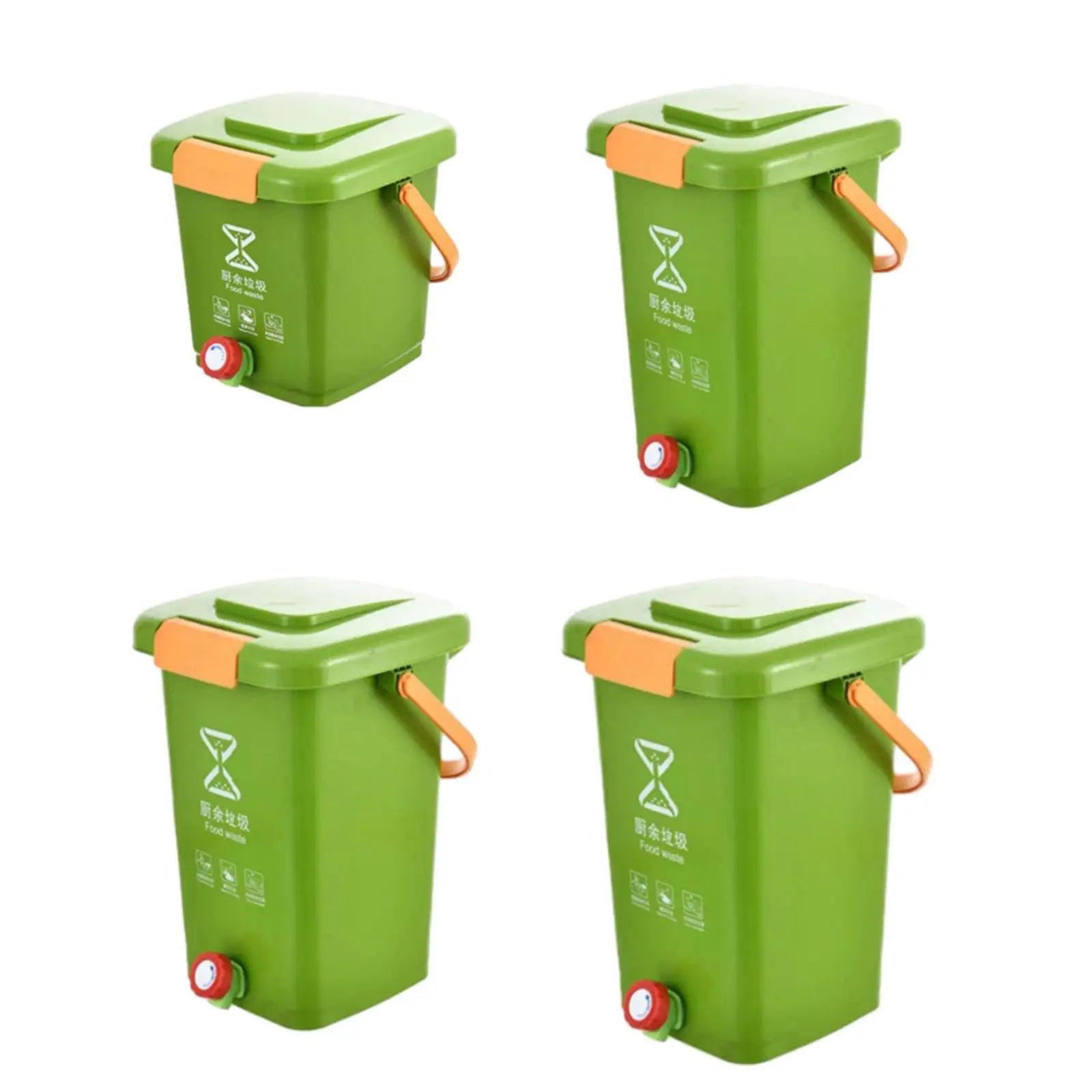 Kitchen Countertop Compost Bin - Easy Clean Modern Design Bucket