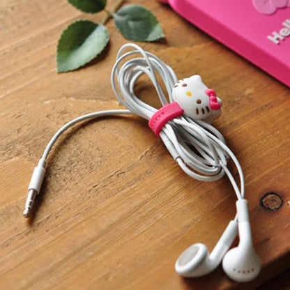 2Pcs Mini Silicone Cat Cable Organizer Clips Charger Cord Manager