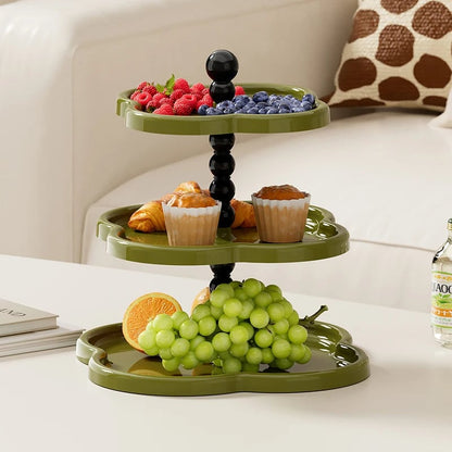 Multi-Tier French Style Fruit Cake Stand - Elegant Afternoon Tea Tray