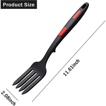 Heat-Resistant Silicone Flexible Fork - Multifunctional Noodle Tool