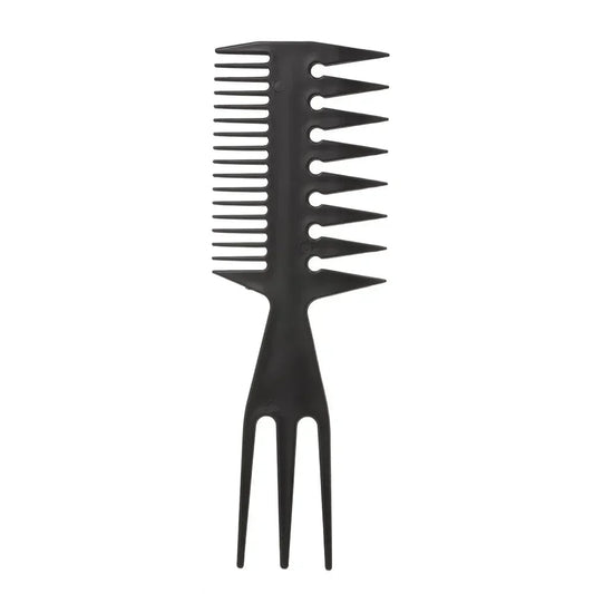 Wide Tooth Anti-Static Exfoliating Hair Styling Comb 3-in-1
