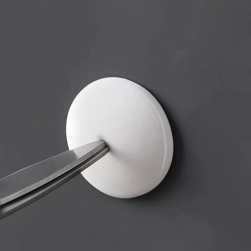 White Silicone Door Handle Bumpers Self Adhesive Wall Guards
