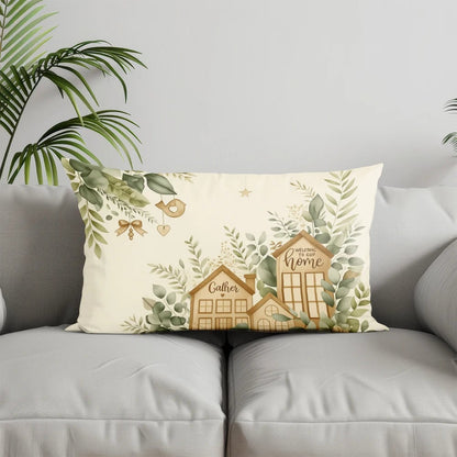 Home Sweet Home Rectangular Throw Pillow Cover - Sofa Bedroom Cushion