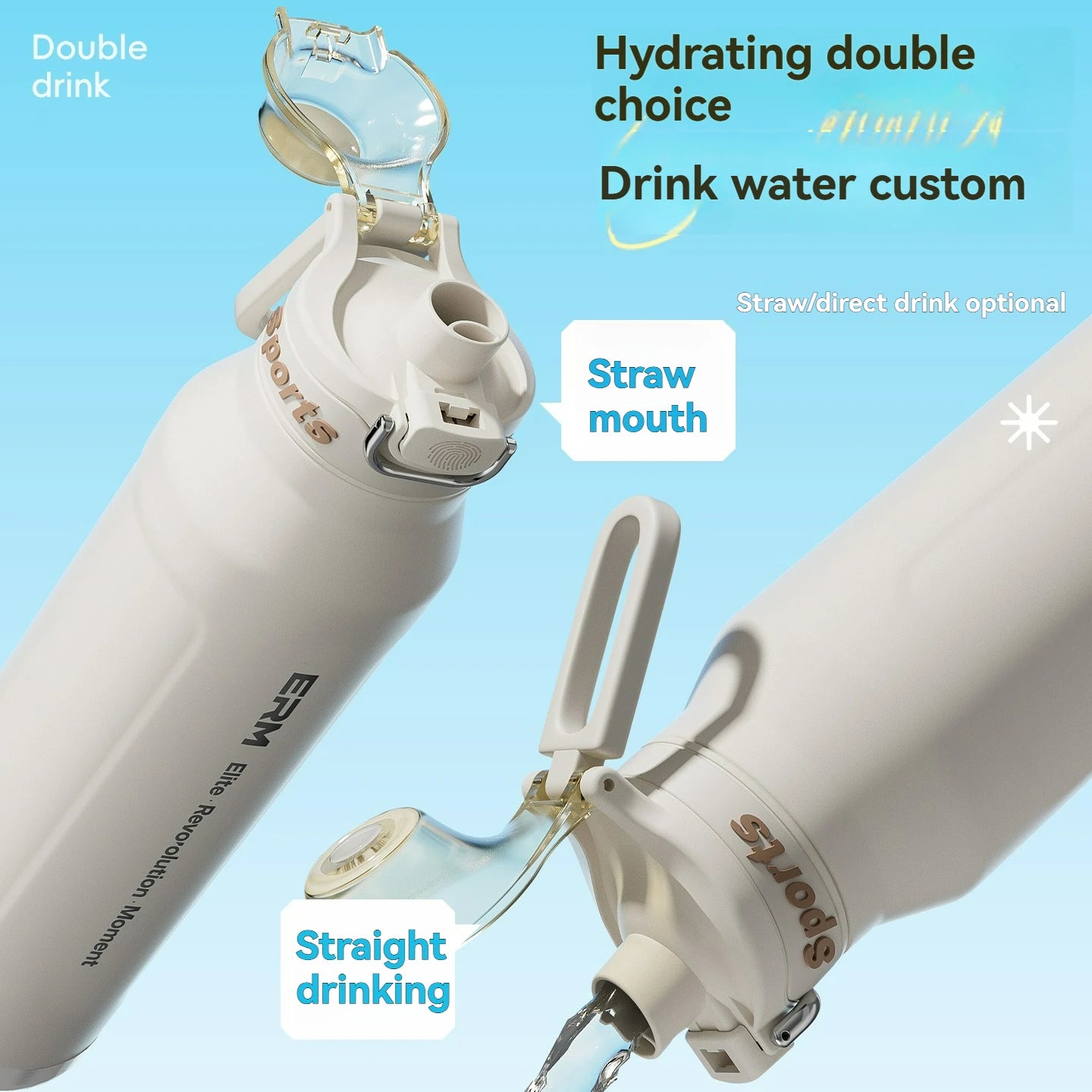 1.5L Stainless Steel Insulated Water Bottle Double Wall Vacuum