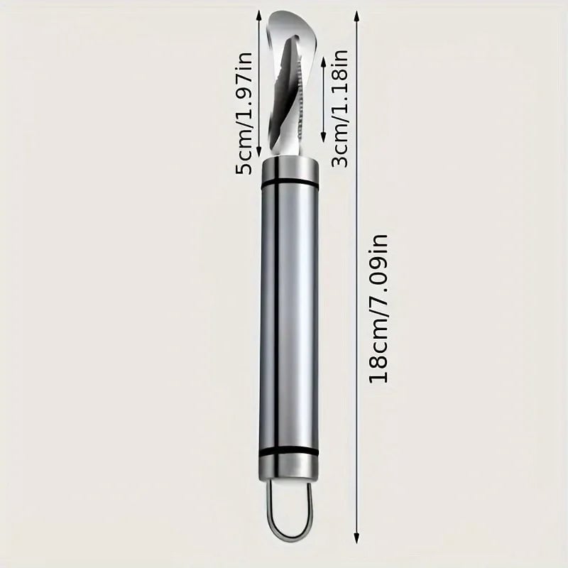 Stainless Steel Citrus Peeler Tool with Handle - Orange Lemon