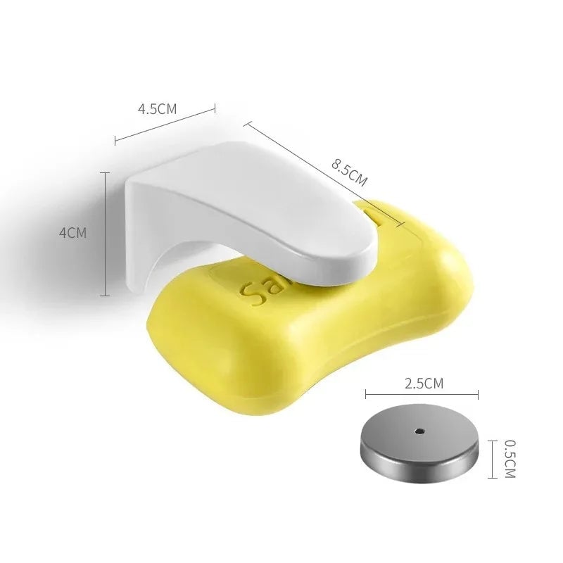 Magnetic Drain Soap Holder - Punch-Free Wall Mount Bathroom Box
