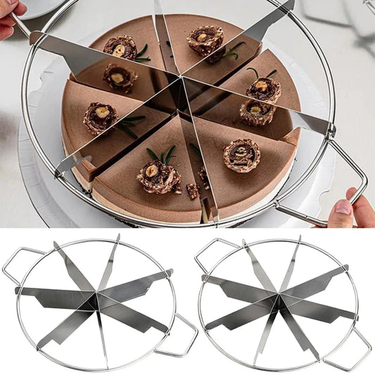 Stainless Steel Cake Divider 6/7/8 Portions Pizza Pie Cutter Tool