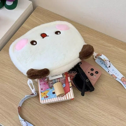 Plush Cartoon Crossbody Phone Purse - Small Shoulder Bag Women