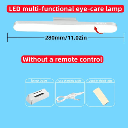 USB Rechargeable LED Desk Lamp - Magnetic Hanging 3-Color Dimmable