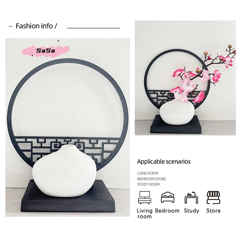 15cm Artificial Plum Blossom Bonsai Tree Pot Screen Base Decor