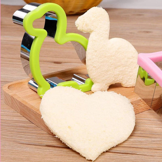 Kids Sandwich Cutters Set Heart Star Mickey Shape Bread Toast Molds
